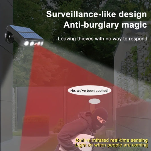 4 LED Solar Motion Sensor Security Light – Waterproof Outdoor Wall Lamp