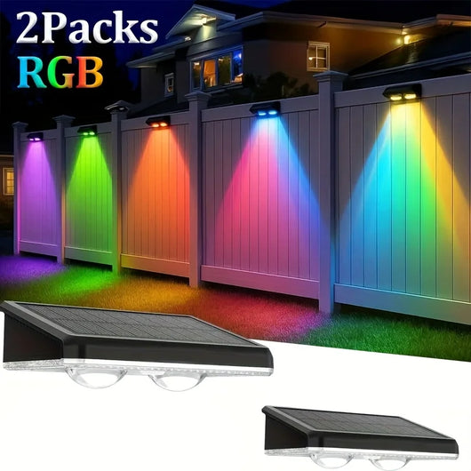 Solar Fence Decorative Lights – RGB Outdoor Smart Lighting