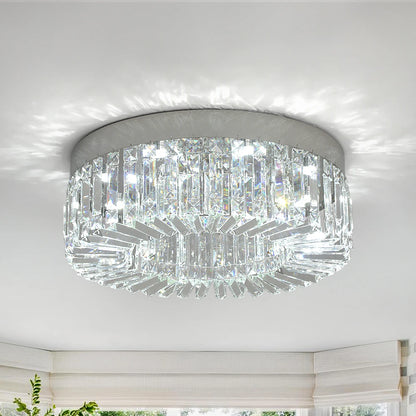Crystal LED Ceiling Lamp – Adjustable Light Modes, Modern Design