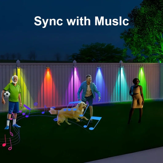 Smart RGBIC Outdoor String Lights – 300 ft App-Controlled Garden Lighting