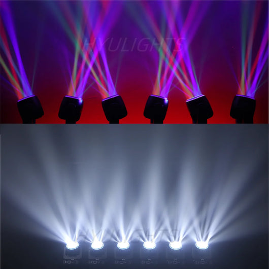 7×40W RGBW Moving Head Light – DMX Wash Beam Zoom Stage Lighting