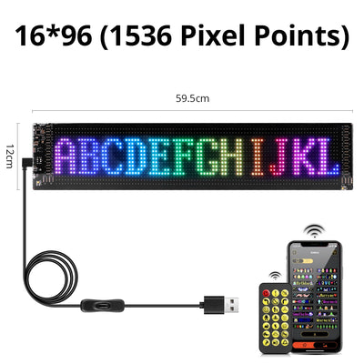 LED Car Programmable Matrix Display Panel
