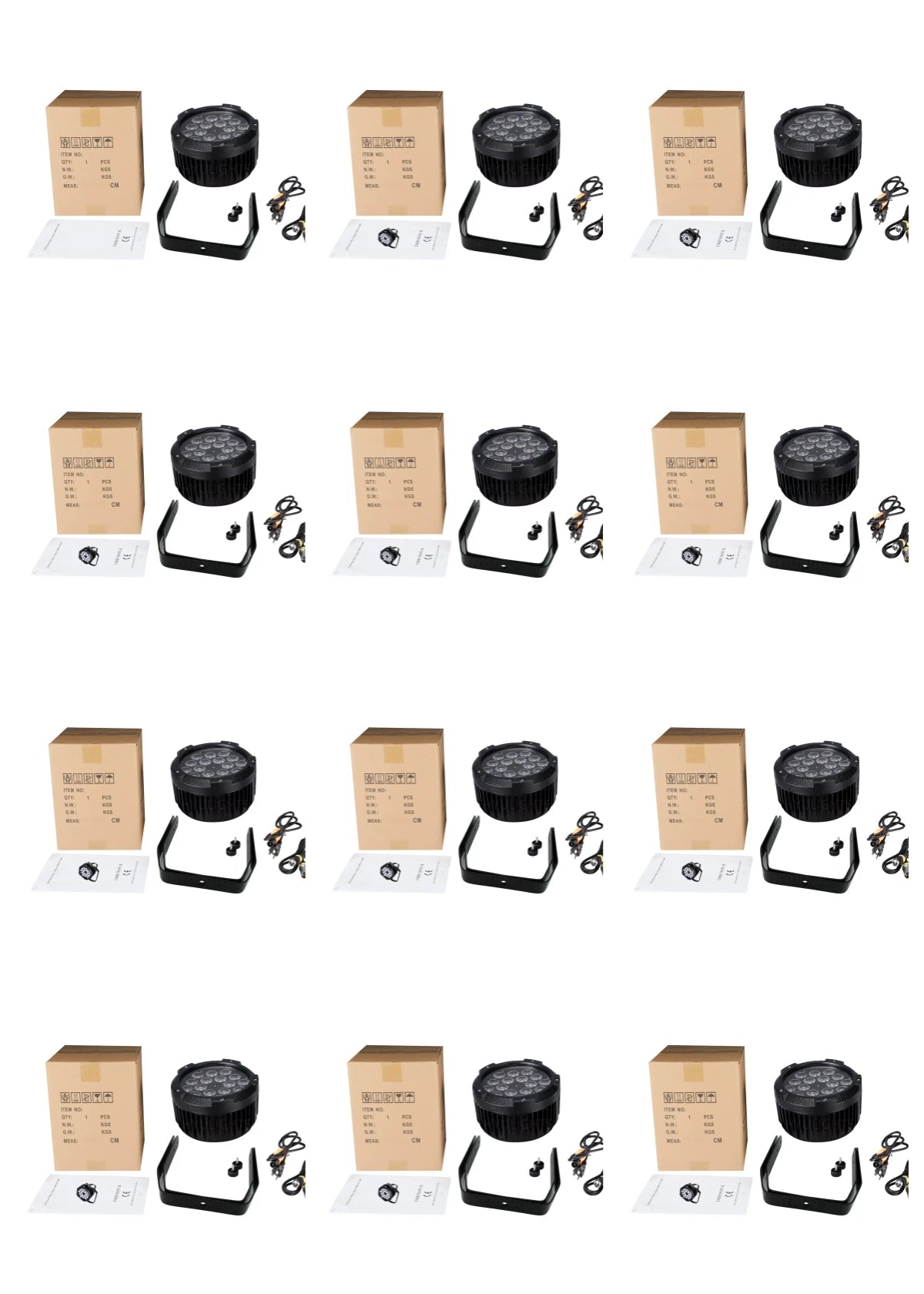 IP65 Waterproof Stage Effect Aluminum Led Par 18x18W RGBWA UV 6in1 DMX512 Outdoor Down Light DJ Equipment Disco Wash No Noise