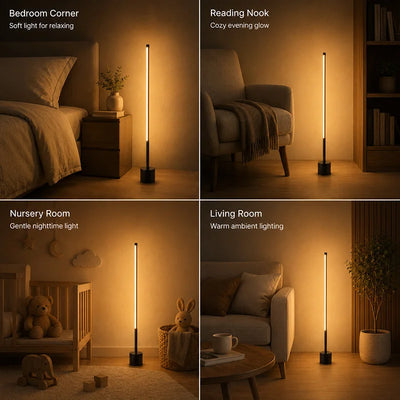 Mini Voice-Controlled LED Floor Lamp – 3M, 180° Lighting