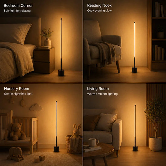 Mini Voice-Controlled LED Floor Lamp – 3M, 180° Lighting