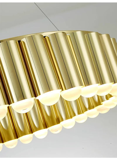 Nordic Led Carousel Pendant Light Luxury Designer Chandelier Lighting Gold Electroplating Restaurant Living Room Decor