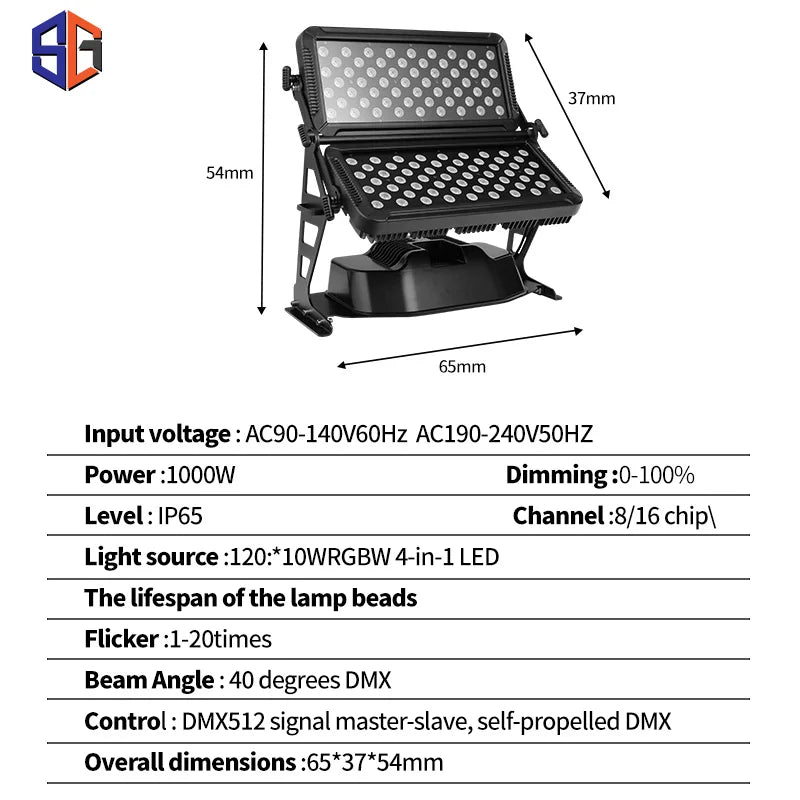 120W Waterproof Stage Floodlight