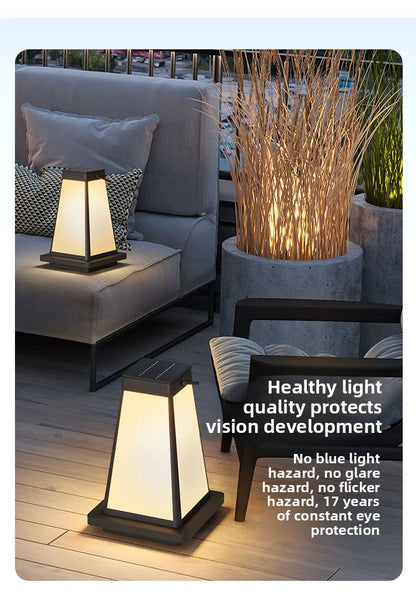 New Outdoor Waterproof Solar Garden Lawn Lamp Camping Balcony Garden Decoration Ambient Light Outdoor Dining-Table Portable Lamp
