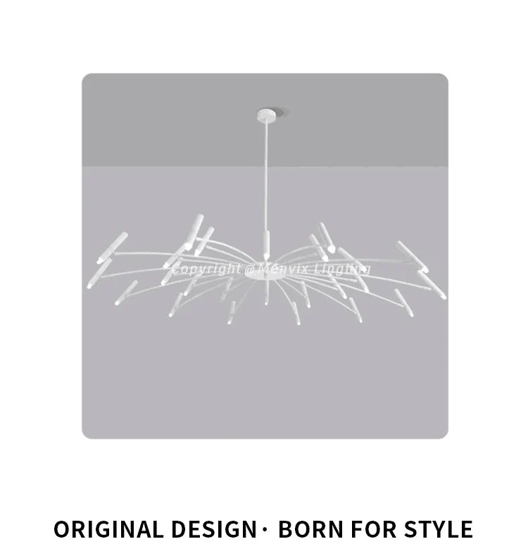 Modern Dimmable LED Chandelier with High-Lumen Illumination