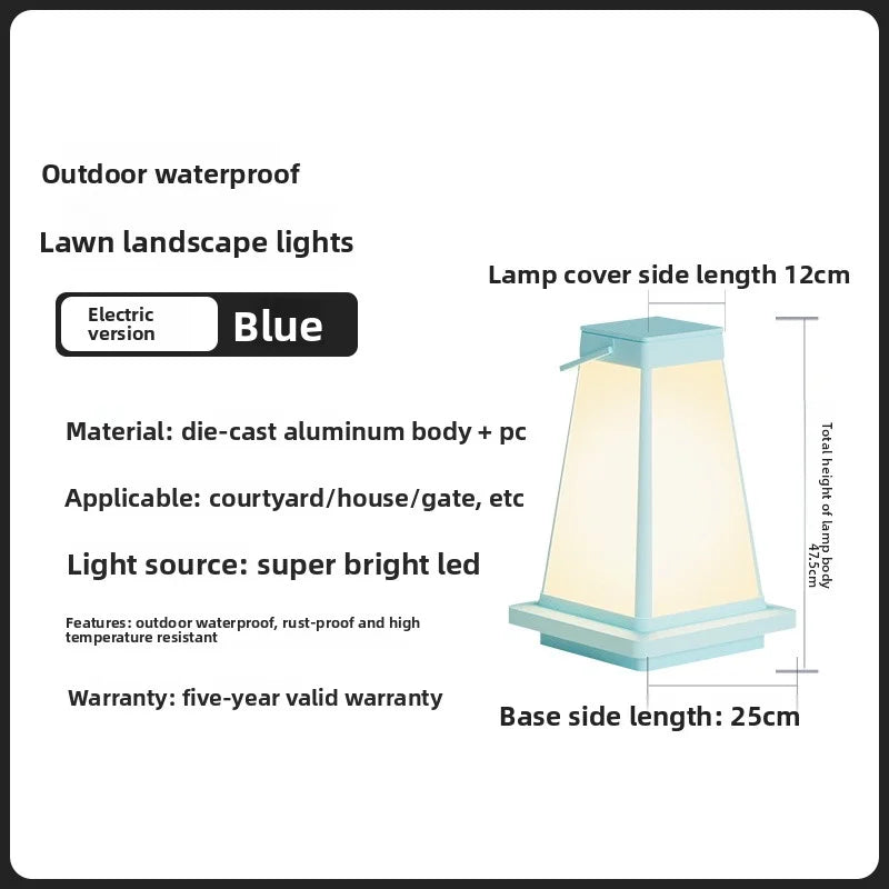 New Outdoor Waterproof Solar Garden Lawn Lamp Camping Balcony Garden Decoration Ambient Light Outdoor Dining-Table Portable Lamp