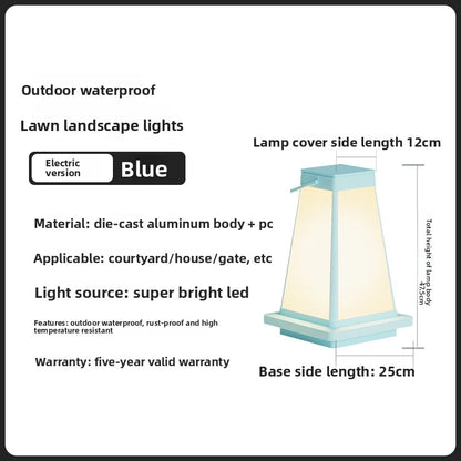 New Outdoor Waterproof Solar Garden Lawn Lamp Camping Balcony Garden Decoration Ambient Light Outdoor Dining-Table Portable Lamp