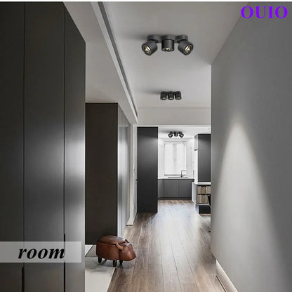 Folding Rotating COB LED Downlight with Adjustable Brightness