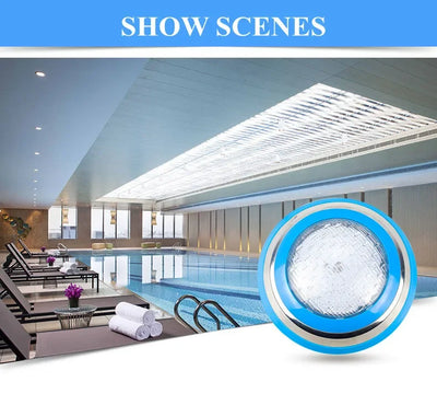 IP68 Stainless Steel LED Pool Light – Waterproof RGB Underwater Lighting