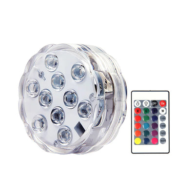 Submersible Led Lights With Remote Battery Operated Underwater Pond Bathtub Hot Tub Spa Swimming Pool Fountain Vases Fish Tank