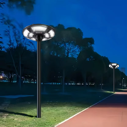 Flying saucer solar lamp, round UFO lamp, villa community square landscape lamp, induction integrated street lamp, courtyard street