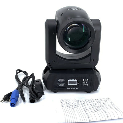 2-Pack 150W LED Moving Head Beam Lights with Prism & Gobo – DMX Stage Lighting