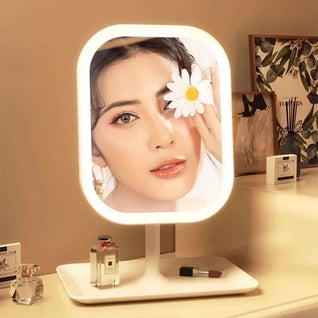 LED Vanity Makeup Mirror – Touch Control, 3-Color Lighting