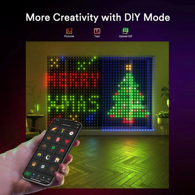 Smart RGB Curtain Lights – 400–800 LED Music Sync Fairy Lights