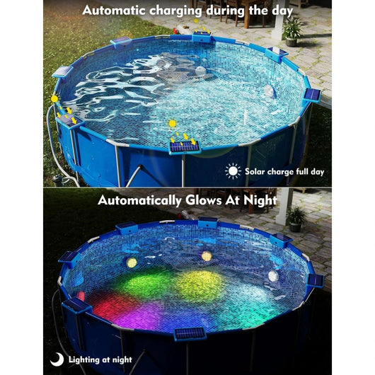 Solar Underwater Swimming Pool Lights with Remote Control