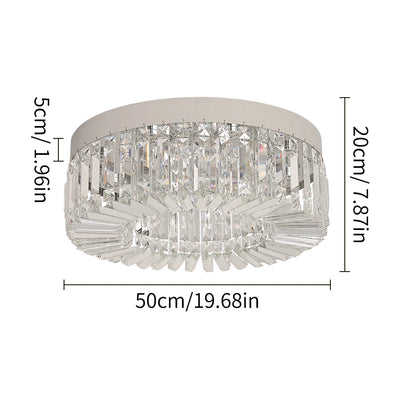 Gold Luxury Crystal Ceiling Lamp Living Room Modern Chandeliers Decoration LED Ceiling Lights Lighting Fixture Diameter 40/50cm