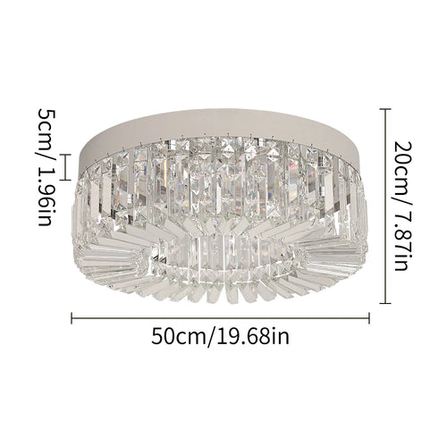 Gold Luxury Crystal Ceiling Lamp Living Room Modern Chandeliers Decoration LED Ceiling Lights Lighting Fixture Diameter 40/50cm