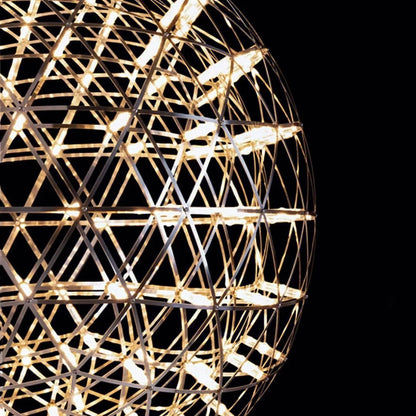 Modern Brief Loft Spark Ball LED Chandelier Fixture Firework Ball Stainless Steel Pendant Lamp for Home Decor Lighting 110-240V