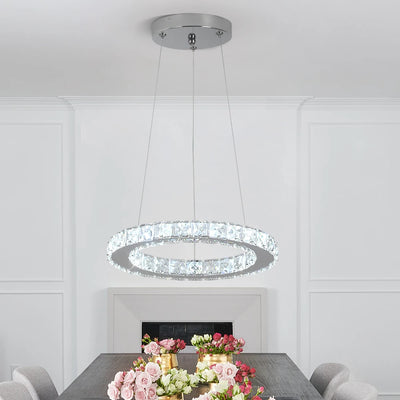 Ring Led Hanging Light Pendant Lamp Luxury Gold Copper New Chandelier Lustre Ceiling Lamp Living Dining Room Home Decor Fixture| Upload