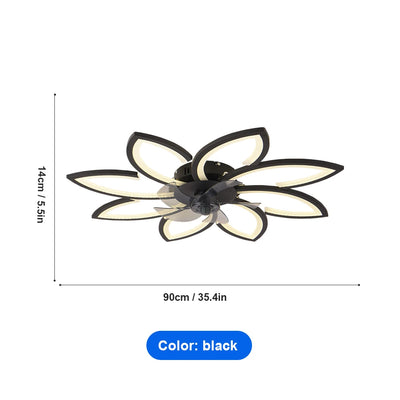 Modern LED Ceiling Fan Light with Remote Control