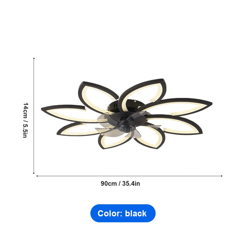 Modern LED Ceiling Fan Light with Remote Control