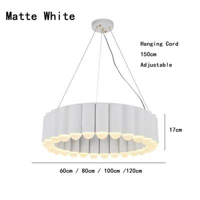 Nordic Led Carousel Pendant Light Luxury Designer Chandelier Lighting Gold Electroplating Restaurant Living Room Decor