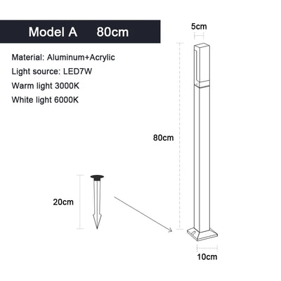 Modern LED Lawn Lamp