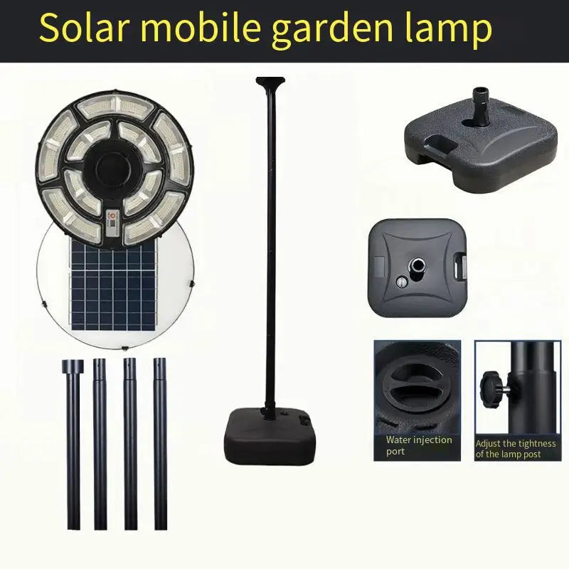 Flying saucer solar lamp, round UFO lamp, villa community square landscape lamp, induction integrated street lamp, courtyard street