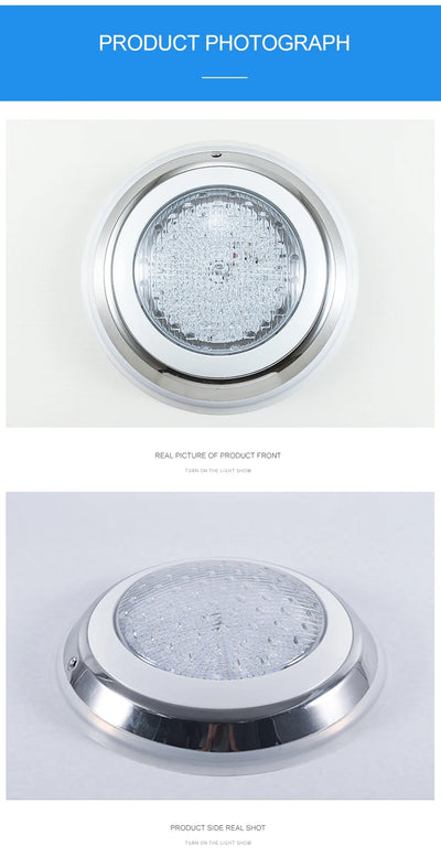 Stainless Steel RGB LED Pool Light – IP68 Waterproof Underwater Lighting