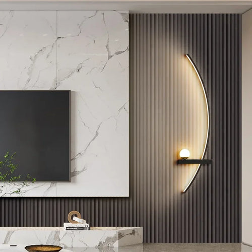 Modern LED Wall Lamp Stripes Wall Sconce for Bedroom Bedside Living Room Study Stairs Home Decor Indoor Lighting Fixture Luster