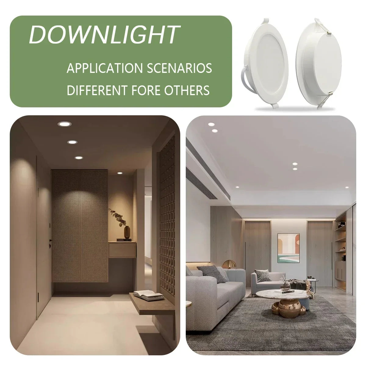 Recessed LED Downlight with Universal Voltage and 249–2000 Lumen Output