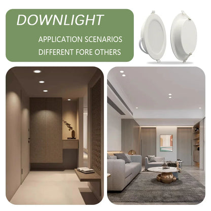 Recessed LED Downlight with Universal Voltage and 249–2000 Lumen Output