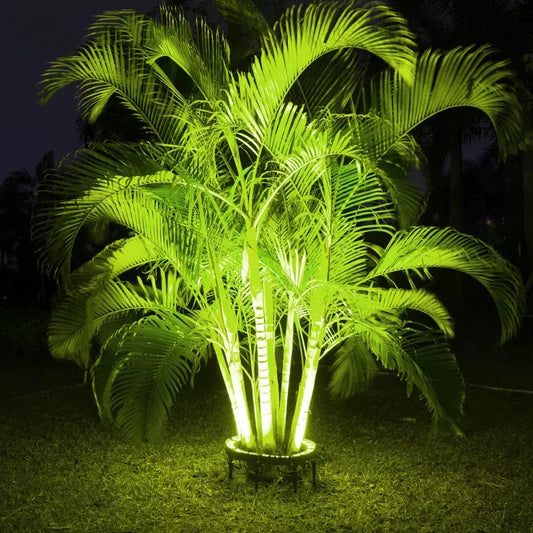 RGB LED Tree Hug Lights Outdoor Projection Lamp – IP65 Waterproof Landscape Spotlight for Garden, Yard & Park Decoration (Modular Multi-Head)
