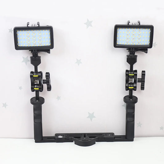 Seafrogs Aluminum Alloy Tray with Diving 40M Waterproof Underwater LED Photography Lighting Clamp