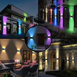 Solar LED Wall Light – Up & Down Waterproof Outdoor Lamp
