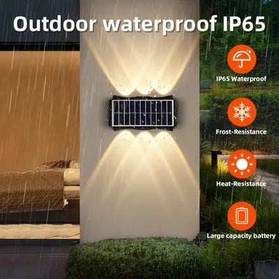 Solar LED Wall Light – Up & Down Waterproof Outdoor Lamp