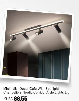 Modern Acrylic LED Chandelier with Adjustable Spotlights and Dimmable Lighting