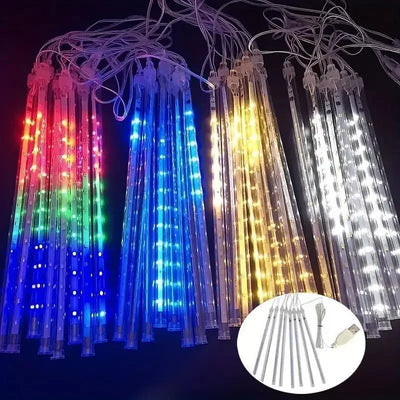 30cm LED Meteor Shower Rain Lights for Outdoor