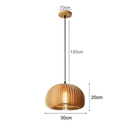 Handcrafted Bamboo Pendant Lamp – Wicker LED Ceiling Light