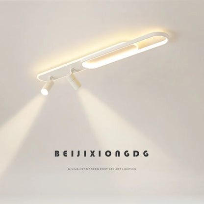 Modern Acrylic LED Chandelier with Adjustable Spotlights and Dimmable Lighting