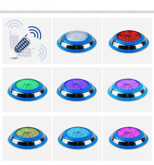 IP68 Stainless Steel LED Pool Light – Waterproof RGB Underwater Lighting
