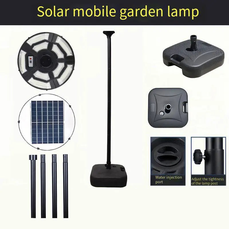 Flying saucer solar lamp, round UFO lamp, villa community square landscape lamp, induction integrated street lamp, courtyard street