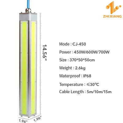 2025 LED Underwater Fishing Light – High-Brightness Submersible Fish Attractor