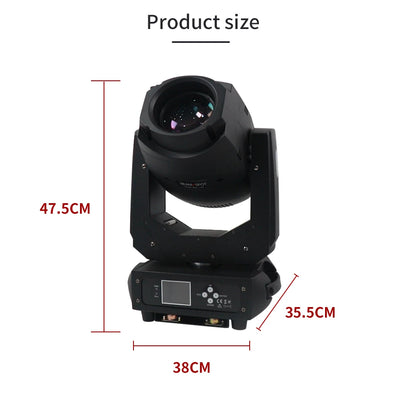 200W LED Gobo Moving Head Light – DMX Beam & Pattern Stage Projector