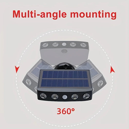 4 LED Solar Motion Sensor Security Light – Waterproof Outdoor Wall Lamp
