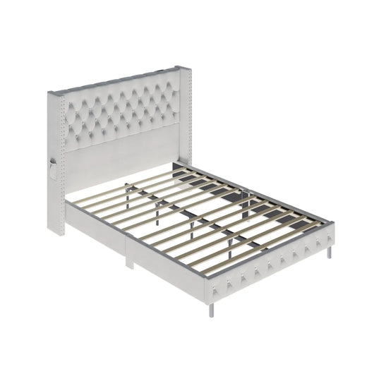 Queen Size Upholstered Platform Bed